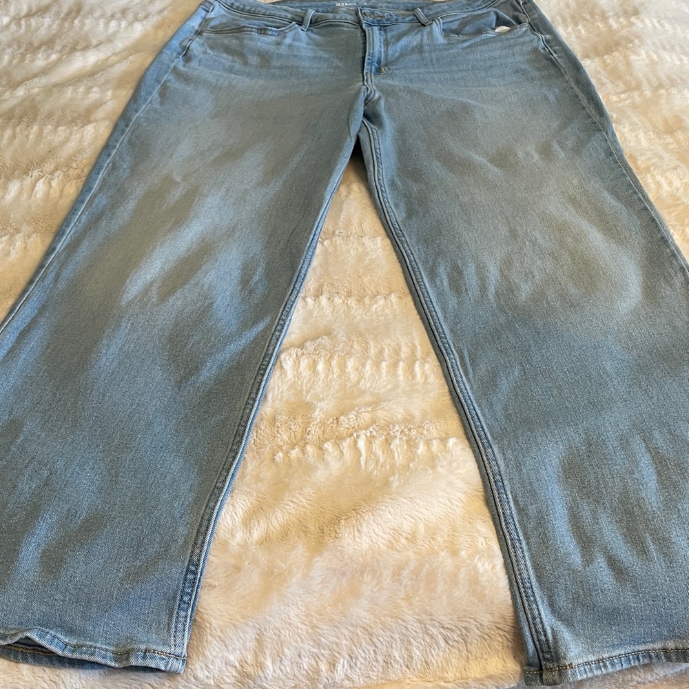 Old Navy High Rise Wow Wide Leg Size 16 Light Wash No Stains or Flaws - Picture 6 of 6